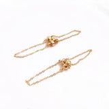 2PCS Magnet Buckle Bracelet Chains 14k Plated Jewelry Findings DIY Earrings