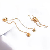 2PCS Magnet Buckle Bracelet Chains 14k Plated Jewelry Findings DIY Earrings
