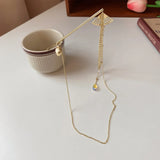 2PCS Tassel Hairpins Golden Alloy Fan Shaped Headpiece Charm Hair Jewelry