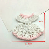 2PCS Mini Knitting Skirt DIY Doll Decorative Supplies