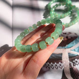 Natural Dongling Jade Beaded Bracelet for Women Healing Gem Beads Lucky Amulet