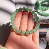 Natural Dongling Jade Beaded Bracelet for Women Healing Gem Beads Lucky Amulet