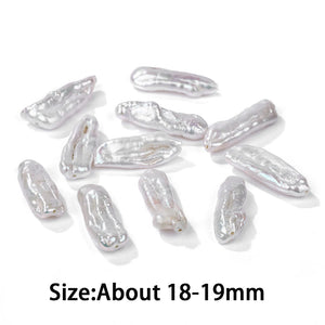 2PCS Natural Freshwater Baroque Pearl Bead for DIY Earrings Necklace