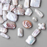 2PCS Natural Freshwater Baroque Pearl Bead for DIY Earrings Necklace