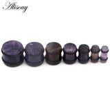 2PCS Natural Stone Ear Plugs Gauges Earrings Flesh Tunnel Expander