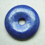 2PCS Lapis Lazuli Stone Pendants Donuts Shape Necklace Making