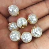 2PCS Sea Shell Bracelets Mother Of Pearl Top 8X13MM For Chain Jewelry Designs