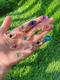 Colorful Crystals Eye Pendant Necklaces Wedding Jewelry Collares Choker
