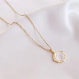2PCS Shell Pendant Charms for Jewelry Making DIY Brass Accessories