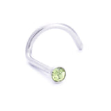 2PCS Heart Nose Ring Set Surgical Steel L Shape Nose Stud Star Square Rings