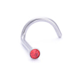 2PCS Heart Nose Ring Set Surgical Steel L Shape Nose Stud Star Square Rings