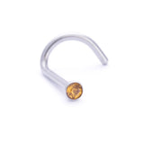 2PCS Heart Nose Ring Set Surgical Steel L Shape Nose Stud Star Square Rings