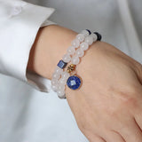 2PCS/Set Jades Stone Bracelet For Men Women
