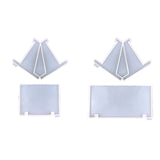 2PCS Wall Hanging Panel Epoxy Resin Mold DIY Storage Rack Silicone Mold