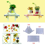 2PCS Wall Hanging Panel Epoxy Resin Mold DIY Storage Rack Silicone Mold