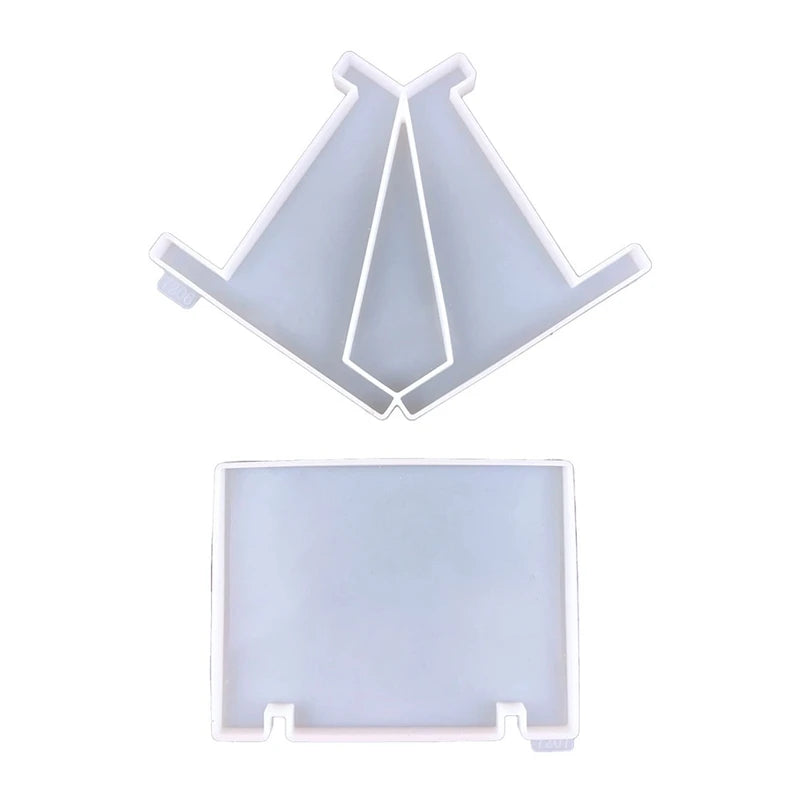 2PCS Wall Hanging Panel Epoxy Resin Mold DIY Storage Rack Silicone Mold