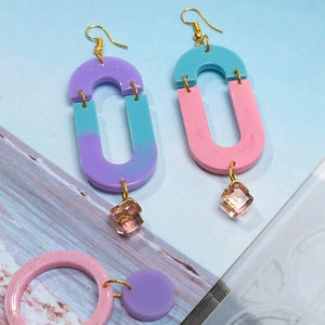 2PCS Silicone Earring Mold for Jewelry Making Craft