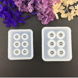 2PCS Silicone Mold for Jewelry Beads 12mm 16mm Cube Ball with Hole Epoxy Resin C