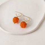 2PCS Raspberry Glass Beads Pendant for Jewelry Making