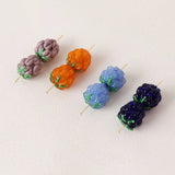 2PCS Raspberry Glass Beads Pendant for Jewelry Making