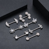 2PCS Snake Rabbit Heart Nipple Shield Women Nipple Rings Barbell