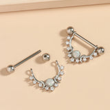 2PCS Snake Rabbit Heart Nipple Shield Women Nipple Rings Barbell