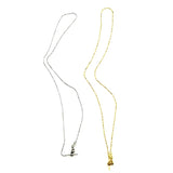 2PCS Stainless Steel Star Necklace Chain for Women