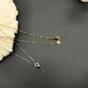 2PCS Stainless Steel Star Necklace Chain for Women