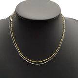 2PCS Stainless Steel Star Necklace Chain for Women