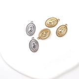 Stainless Steel Virgin Mary Pendant DIY Necklace