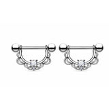 2PCS Stainless Steel Nipple Cartilage Earrings