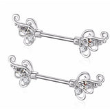 2PCS Stainless Steel Nipple Cartilage Earrings
