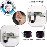 Stone Ear Plugs Gauges Earrings Flesh Tunnel Piercing Expander Stretcher