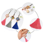 2PCS Tassel Aromatherapy Oil Diffuser Locket Keychain Bag Hanging Pendant