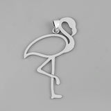 2PCS Tibetan Silver Crane Bird Charms Pendants for DIY Jewelry Making
