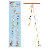 2PCS Triangle Ring Row Counter Chains Enamel Rainbow Stitch Marker