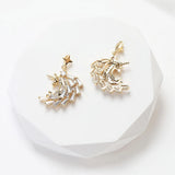 2PCS Unicorn Zircon Necklace Pendant Charms for DIY Jewelry Making