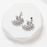 2PCS Unicorn Zircon Necklace Pendant Charms for DIY Jewelry Making