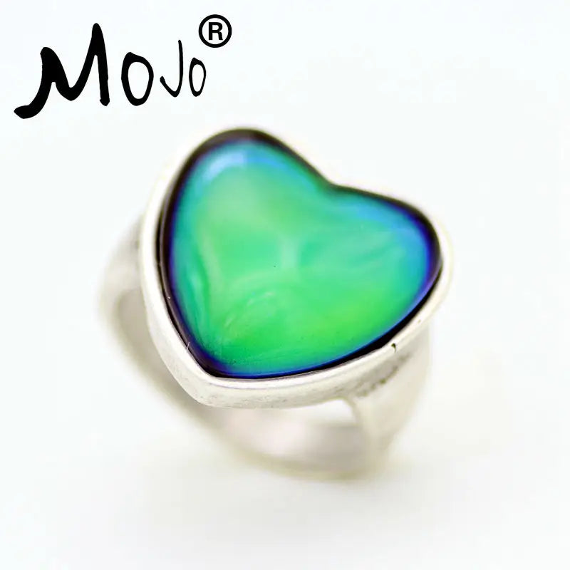 2PCS Bohemia Change Mood Ring Emotion Feeling Temperature Control Ring for Women