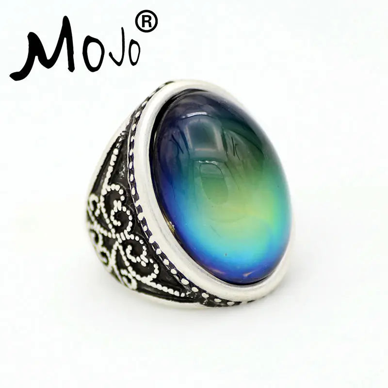 Vintage Bohemia Retro Mood Ring Temperature Control Ring for Women