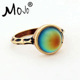 Vintage Bohemia Retro Mood Ring Temperature Control Ring for Women