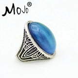 2PCS Bohemia Retro Mood Ring Emotion Feeling Changeable Temperature Control Ring