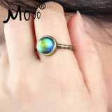 Vintage Retro Mood Ring Emotion Changeable Temperature Control Ring for Women