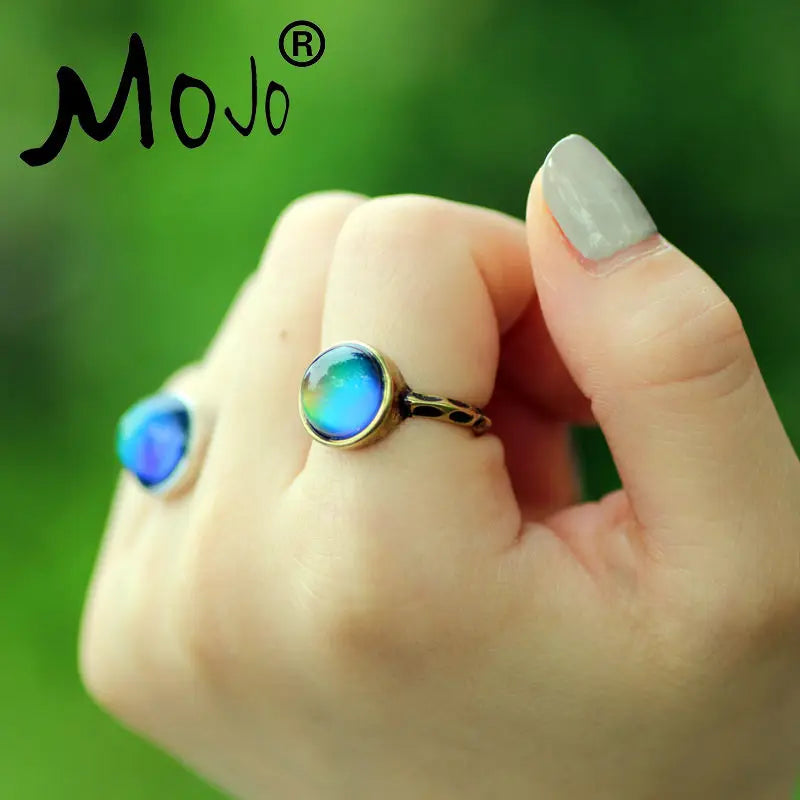 Vintage Bohemia Retro Mood Ring Emotion Feeling Changeable Ring RG002-RS053