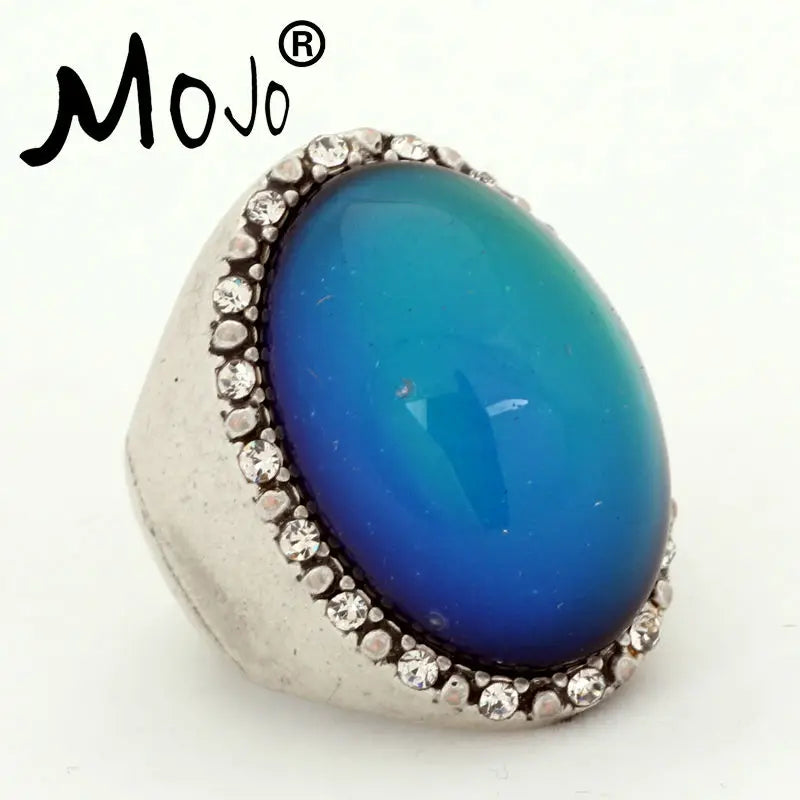 Vintage Bohemia Mood Ring Temperature Control Ring for Women