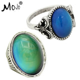 2PCS Bohemia Retro Mood Ring Emotion Feeling Changeable Temperature Control Ring