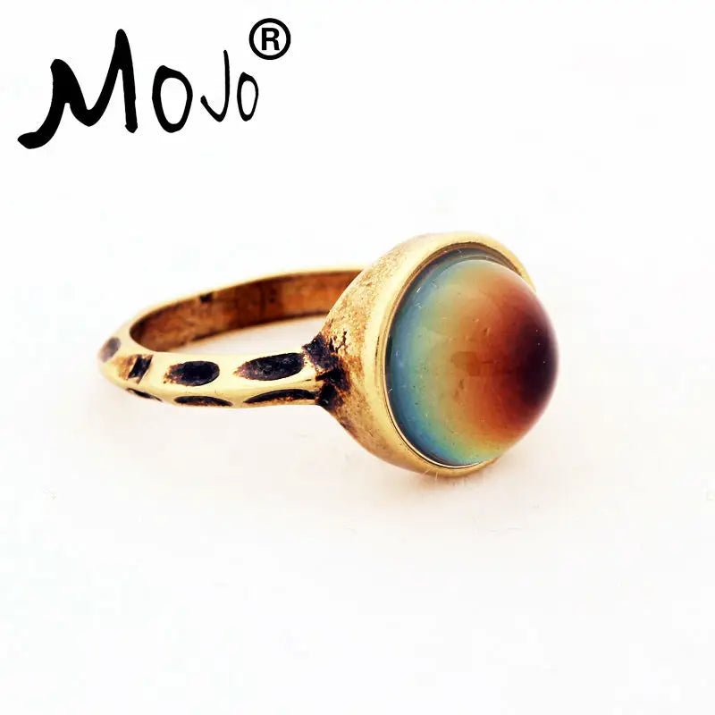 Vintage Bohemia Mood Ring Temperature Control Ring for Women