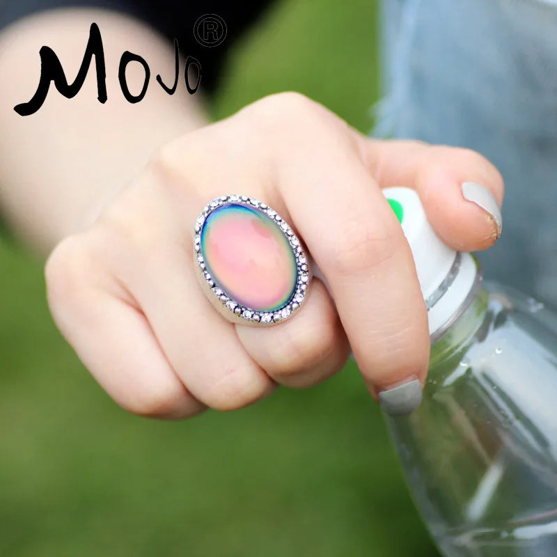 Vintage Bohemia Mood Ring Temperature Control Ring for Women