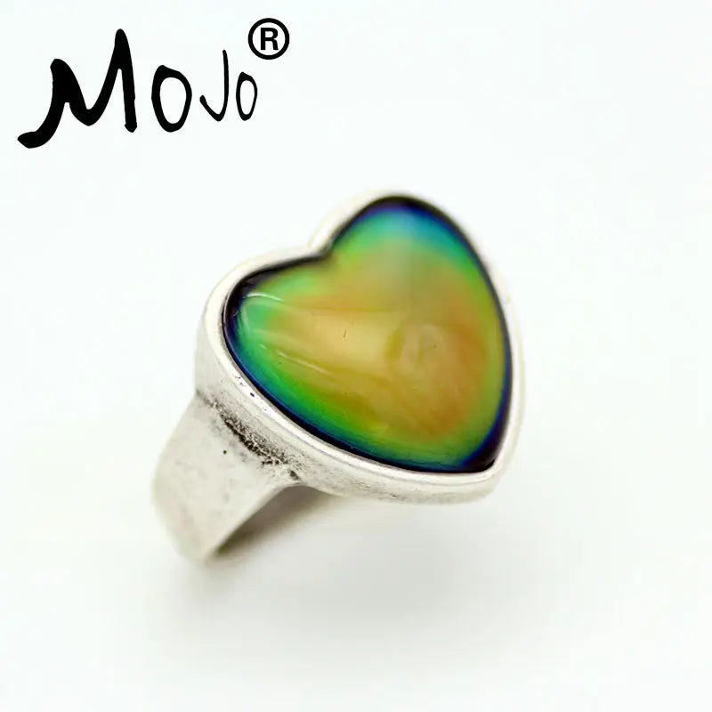 Vintage Mood Ring Set, Wedding Bands for Strength, Women Men Jewelry RS047-056