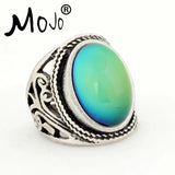 2PCS Vintage Mood Ring Set Wedding Rings of Strength for Women Men RS019-056